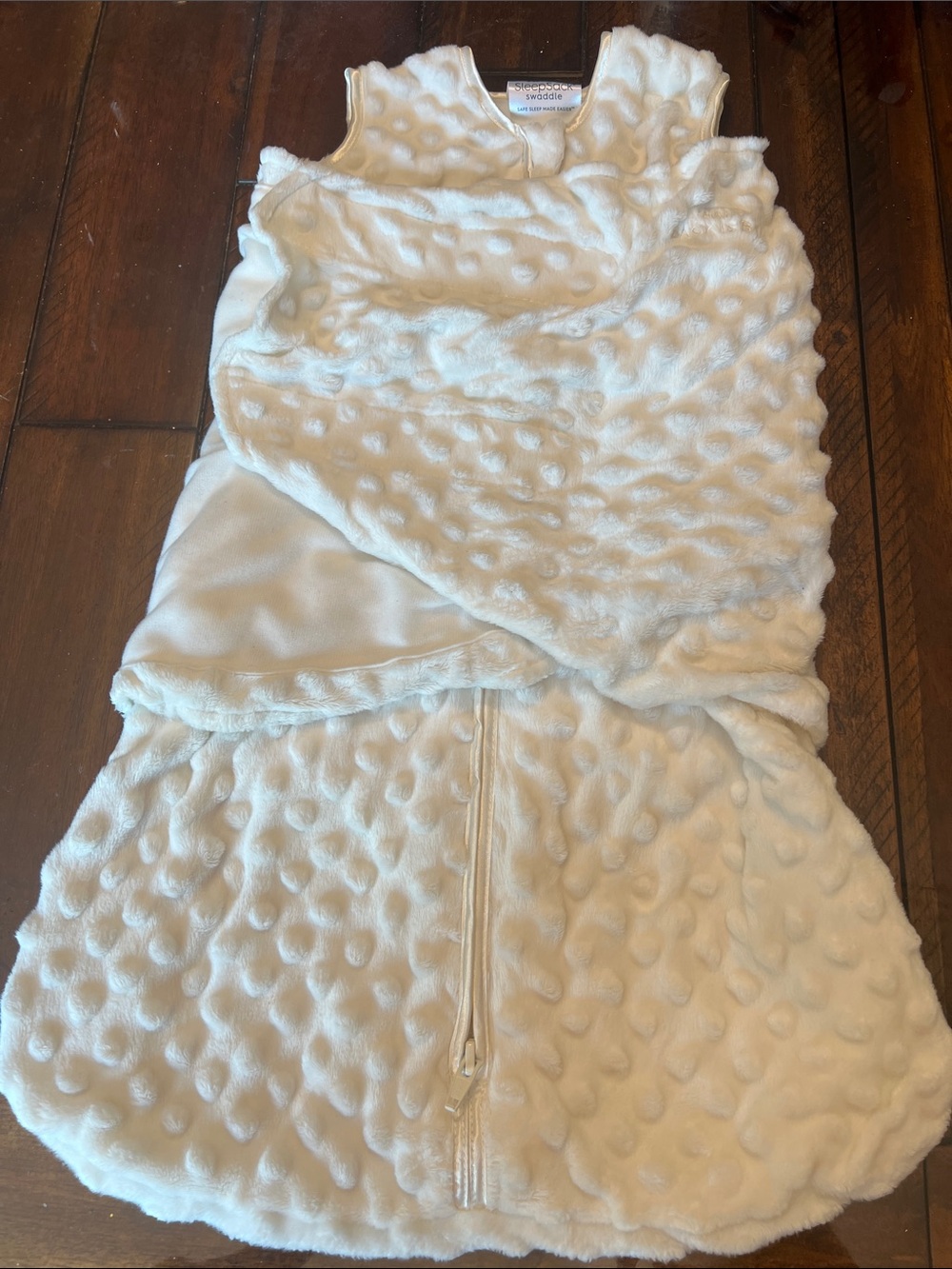 Halo White Textured Minky Sleep Sack